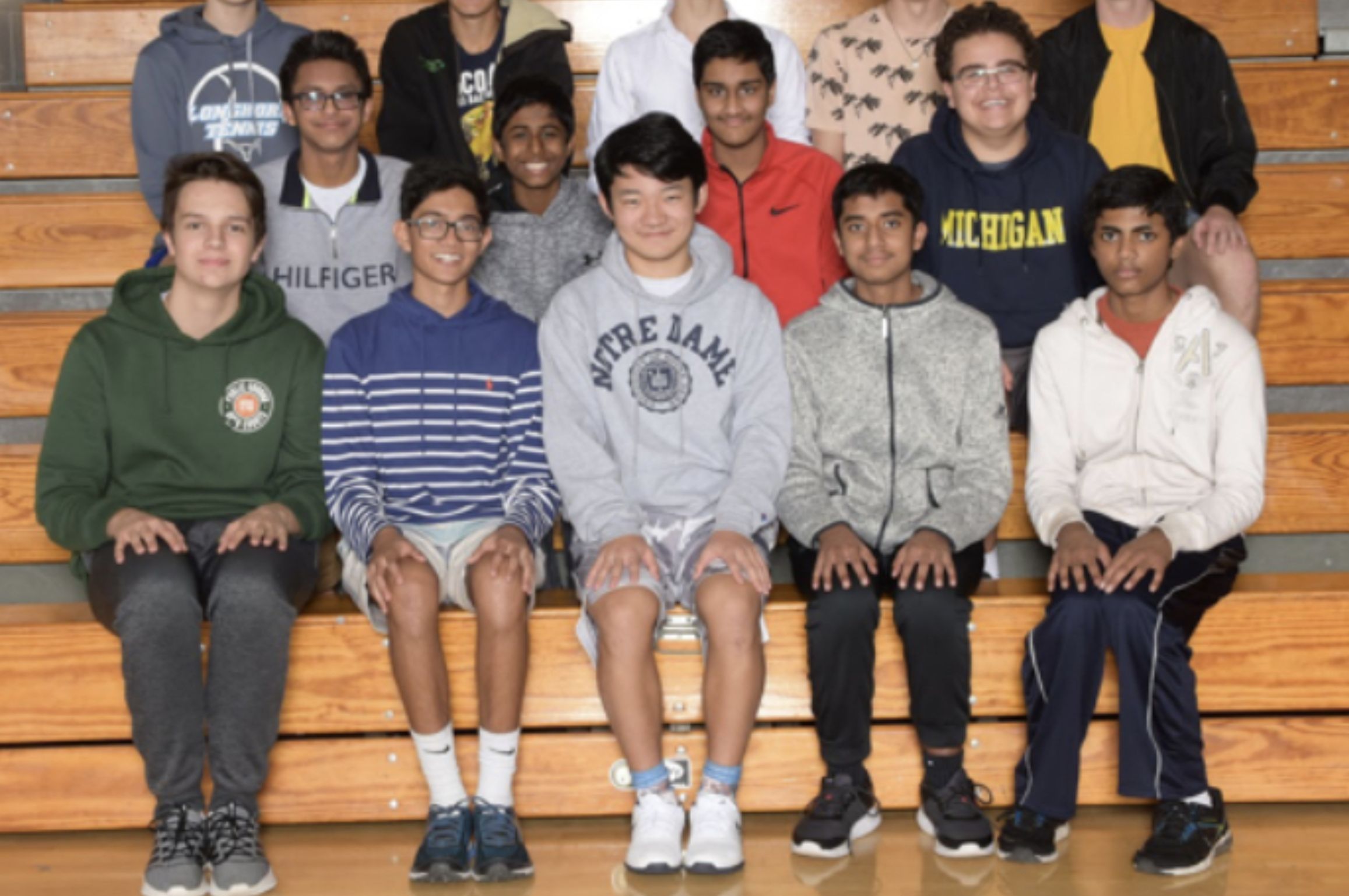 Skyler in the center cuz he's the group leader